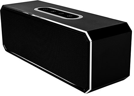 Akai Dynmx Portable Bluetooth Stereo Speaker with 8 Hours Playtime, Bluetooth, 2 x 5 W Stereo Speakers Built-In Microphone for Hands-Free Calls, Black