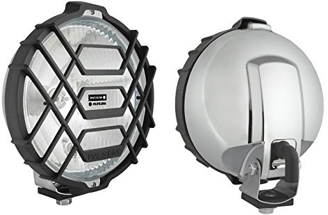 Zusatzscheinwerfer Chrom mit Schutzgitter 12/24V