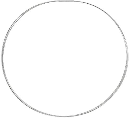 Jobo Damen-Halsreif aus Edelstahl 5-reihig 45 cm