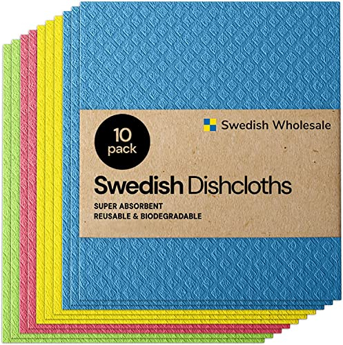 Swedish Wholesale Schwammtuch Schwammtuch 8 x 7 Dishcloth Assorted - Reusable Cleaning Cloths