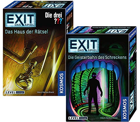 EXIT – Staffel VI: Geisterbahn des Schreckens + Kosmos Spiele 694043 Spiel - Das Haus der Rätsel