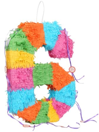 Rink Drink Fax Potato Nummer 6 Pinata - 50 x 7,5 x 35 cm - Rainbow