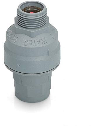 Omnia Valvola di sicurezza per lavastoviglie e lavatrice - Waterblock eltek, Grigio, Metallo, A incasso, Controllo del consumo d'acqua e sicurezza idrica, 5-50 litri