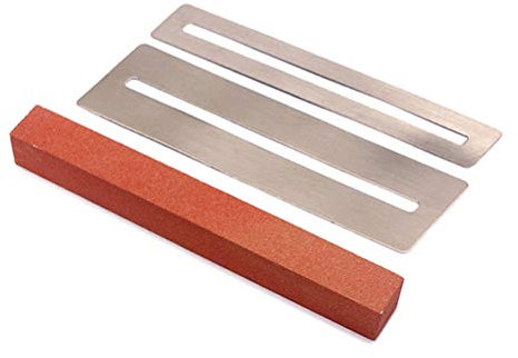 SUPVOX Chitarra Fret Wire Lucidatura Fascio Levigatura Pietra Frese Levigatura Kit lucidatura Protezione Tastiera Corde Strumento Liutaio Luthier (Marrone)