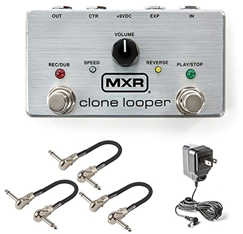 MXR M303 Clone Looper Pedal Bundle with 3 MXR Patch Cables