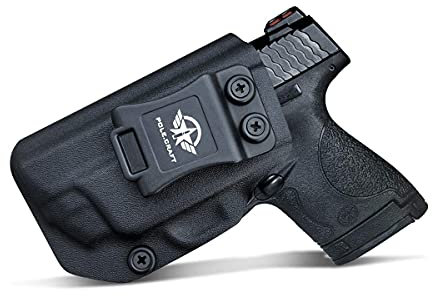 Kydex IWB Holster for Smith & Wesson M&P Shield M2.0 9mm 40 S&W/Crimson Trace Laser/Integrated CT Laser Isnside Waistband Concealed Carry Holster Guns Accessories (Black - Laser, Left Hand)