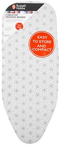 Russell Hobbs COMBO-5776 Table Top Ironing Board | Set of 10 | Ideal for Laundrettes & Student Housing, Stainless Steel