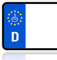 Ritter Mediendesign 2 Stück Plakette Nummernschild Aufkleber Sticker Mittelfinger Waschstrassenfest