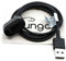 Ladekabel kompatibel für Fitbit Inspire, Inspire HR, Ace 2 USB Ladegerät Lade Kabel OTB mit mungoo Displayputztuch
