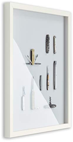 Objektrahmen Talon SPACE 59,4x84,1 cm DIN A1 Weiß Matt 3D Bilderrahmen zum Befüllen