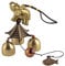 YODOOLTLY Glückliches Windspiel - Feng Shui Windspiel Outdoor Glücksbringer Hänger mit 3 Metallglocken Windglocken für Garten, Haus, Terrasse, Hof (Elefant)