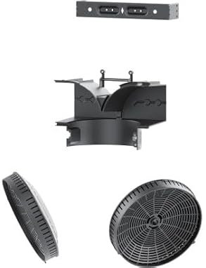 Teka D13CTP - Kit de Recirculación para Filtros Convencionales, sin Cubretubos, Incluye Filtros D9C, para Campana en Recirculación, Fácil Instalación, Color Negro