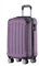 BEIBYE Hartschalen-Koffer Trolley Rollkoffer Reisekoffer Sicherheit Zahlenschloß Zwillingsrolle ABS Material Handgepäck 4 Rollen (M-L-XL-Set) (Violett, M)