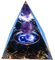 VNSTKWW Cristal de pirámide de orgón, piedra de eliminación de negatividad emocional de obsidiana, punto de cristal de cuarzo transparente para meditación (2.3 pulgadas)