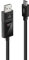 Lindy 43341 1m USB Typ C an DP 8K60 Adapterkabel