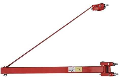 Gecheer Schwenkarm für Seilzüge, 180° Grad schwenkbar, Stahl, 300-600 kg, ausziehbarer Arm 750-1150 mm, für Hebezüge und Lastarm