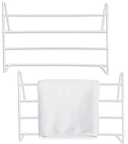 GBS Set Of 2x 4 Bar Radiator Clothes Airer, Sturdy Metal Indoor Clothes Dryer, Lightweight Portable Towel Hanging Rail, over radiator clothes airer (H34 x W50 x D14.5)