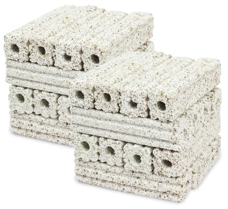 LYPHARD AQUARIUMS Keramik-Bio-Filtermedien, 41,4 cm lang, natürlicher Quarz, große Oberfläche für Aquarium-Sumpfkanister (1 Box / 50 Stück)