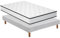 TEENO-Matelas 140 ×190 en Mousse + Sommier 140 ×190 tapissier volige 4 Pieds et 26 lattesParfait Soutien Haute Resilience Ultra Respirante, Matelas réversible à Deux Faces entièrement utilisables 140