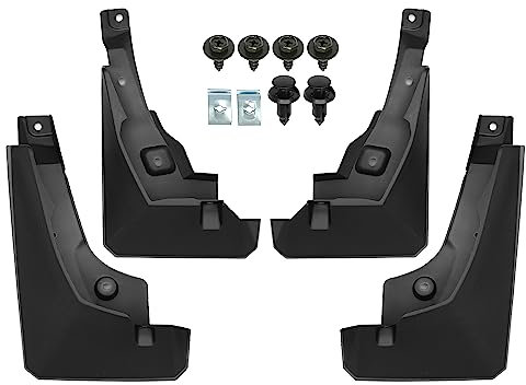 X AUTOHAUX Paraspruzzi per auto adatto per Toyota RAV4 2019-2023, 4 pezzi, nero