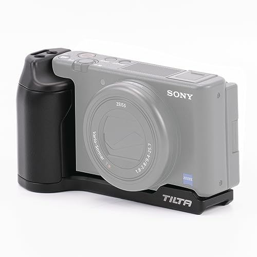 Tilta Mounting Baseplate with Grip Compatible with Sony ZV-1 /ZV-1F /ZV-1M2- Black TA-T49-MBG-B