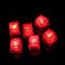 Viitech 24 Stück LED-Eiswürfel-Lichter, Rot Eiswürfel-Lampe mit Flüssigkeitssensor, Neonlicht-Eiswürfel, batteriebetrieben, Party, dekorativ für Bar, Hochzeit, Party (Rot)