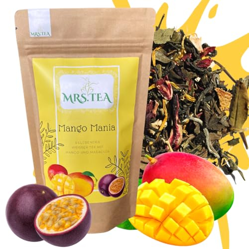 Mrs. Tea Mango Mania 70g | Weißer Tee Mango Maracuja | Loser Tee | Eistee geeignet