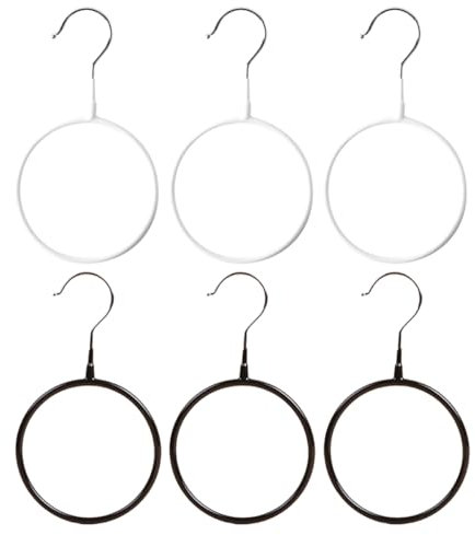 Cabilock 12 STK Ringaufbewahrungshaken Krawattenring Aufhänger Schal Schal Aufhänger Gürtelring Aufhänger Gürtelhalter Aus Metall Nicht-krawattenbügel Trachtenringe Produkt Kleidung Tauchen