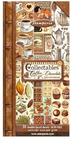 Collectables 10 sheets 15x30,5 (6”x12”) - Coffee and Chocolate