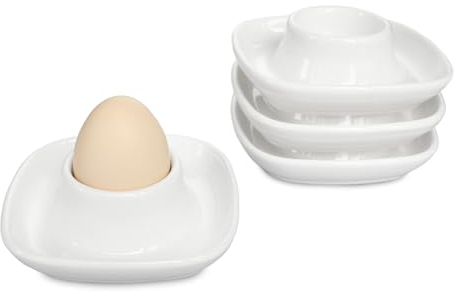Bealuffe Keramik Eierbecher für Weich Gekochte Eier, Eierhalter Porzellan Eierschale zu Ostern (4 Stück)