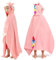 Joiedomi Unicornio 127 x 77 cm Toalla con Capucha para niños - Toalla de baño de algodón Suave - para niños de 3 a 10 años - Toalla de Piscina con Capucha - Toalla Poncho Absorbente para niños