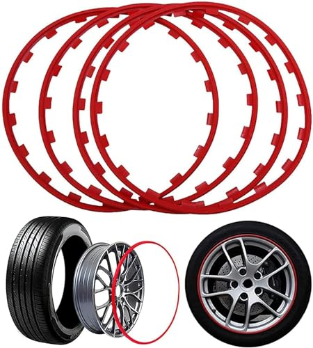 Ansixeay Autofelgen Dekoration für 𝘃w,Autofelgen Schutzhülle 18 in 4PCS Autofelgen Schutzhülle