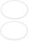 Humanitypd Lot de 2 joints d'étanchéité en caoutchouc pour autocuiseurs de 28 cm de diamètre intérieur, blanc transparent