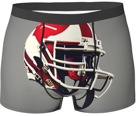 RoMuka American Football Herren-Unterwäsche mit flachem Winkel, mehrseitig, elastisch, flache Winkelunterwäsche, American Football, XX-Large