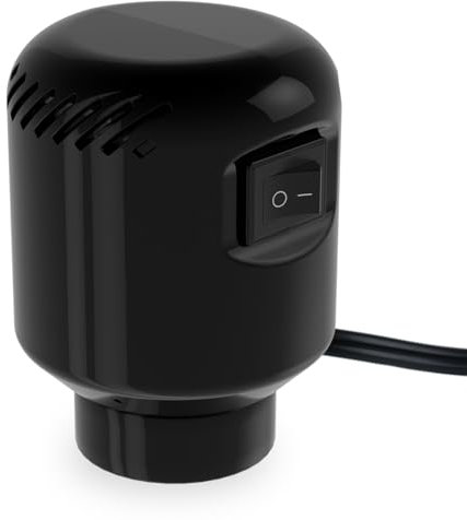 Kissleaf Pompa elettrica per sacchetti sottovuoto, pompa ad aria per sacchetti di stoccaggio, pompa per vuoto portatile per vari sacchetti sottovuoto - nero (senza sacchetti di stoccaggio)