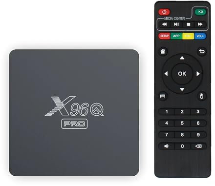X96QPRO 1 Go de RAM et 8 Go de ROM Box Android TV Box Media Player Haute qualité (Android 11.0) avec telecommande et Cable HDMI, Lecteur multimédia Boite TV 4K