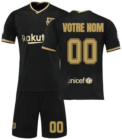 Maillot de Foot Personnalisé Enfant et Adulte - Ensemble avec Nom et Numéro, Tenue Homme