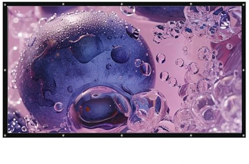 Pantalla de Proyector Plegable 16:10 de 200 Pulgadas, Pantalla de Proyector de Películas Portátil para Interior y Exterior, Patio Trasero, Cine en Casa(200in(430x270cm))