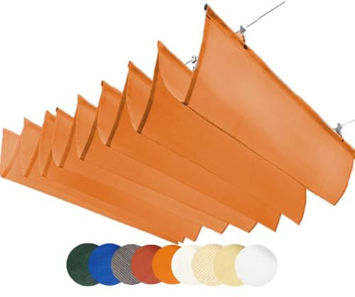 ZXHKZDX Giardino Tetto Onda Telescopico Scorrevole Sole Telo,Balcone Impermeabile Tenda Ombreggiante, Protezione UV Pergola Vela per Balcone Personalizzato