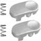 Replacement Catch Wand Release Clip and Spring Spare Part Compatible With Dyson V6 DC25, DC27, DC28, Vacuum Cleaner 2 Sets