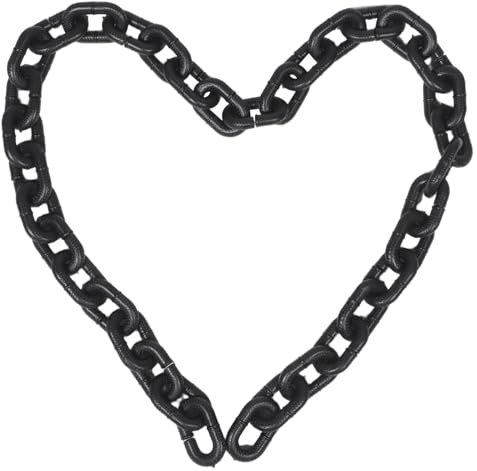 Veemoon Kunststoffkette Für Halloween Realistische Optik Leicht Für Partys Cosplay Filmrequisiten Dekorationen Fake-Kette Mit Authentischem Aussehen Robustem Material Und Vielseitiger Eins