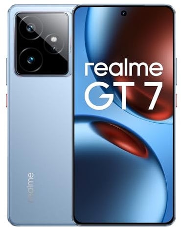 realme GT7 Mobile Phone 12+512GB 5G Smartphone, MediaTek Dimensity 9400e, 7000mAh Battery with 120W Quick Charge, 50MP AI Travel Snap Camera, 6.78-Inch 1.5K 120Hz Display, Dual SIM NFC, Blue