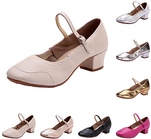 Low Block Heel Sandals For Women Women Mary Jane Shoes Slip On Dress Heels Elastic Close Toe Sandals Chunky Heeled Court Shoes Soft Sole Footwear Modern Dance Shoe For Ballroom Party Sandal
