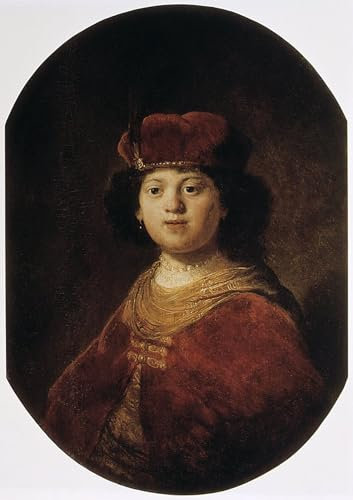 PSVDCTOO Gefeiert Wandbilder Kunst Poster Poster Bilder Porträt eines Jungen von Rembrandt Van Rijn Vintage Wandbild für Heimdekoration 60x90cm