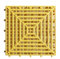 Dalle Sol Garage Grille d'épissure en plastique for lavage de voiture 45 x 45 cm, tapis de beauté for voiture 4S, grille de drainage for sol de magasin, tapis de beauté for voiture d'occasion(Yellow-B