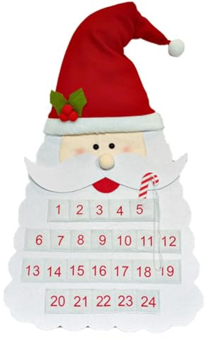 RichVibe Wandbehang Nikolaus Filz Weihnachtsbaum Adventskalender Filz Weihnachtskalender
