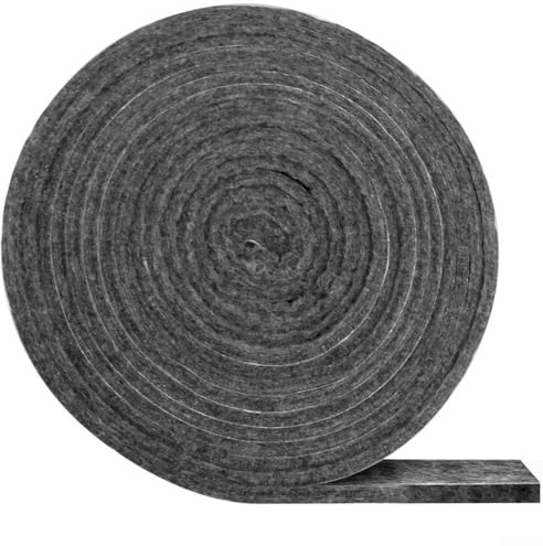 Grill Gasket Flame Retardant Felt Seal Strip 2.3 cm x 3 mm x 4.5 m Self-Adhesive High-Temp Oven Sealing Tape for Weber and Offset Smokers(1PCS)