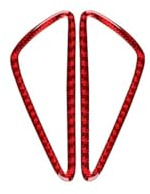 Autoinnenleiste Carbonfaser-Aufkleber Für Seat Für Leon 2005–2012 Verkleidung Der Luftauslässe Und Des Armaturenbretts(Red Carbon)