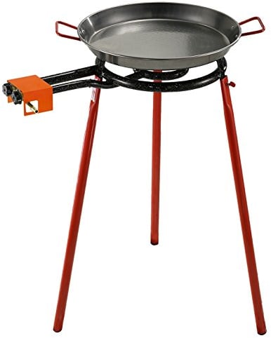 Garcima - Conjunto paellero Mod.400 + Paella 50 cm + Juego de Patas