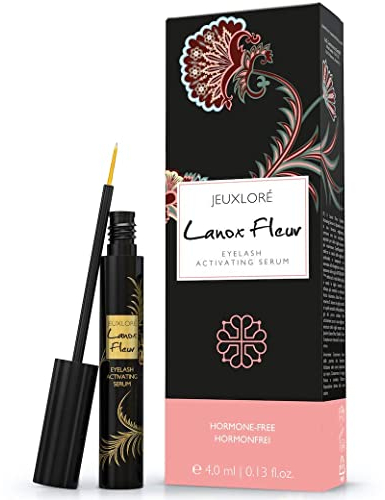 JEUXLORÉ - Lanox Fleur Eyelash Care Complex - Wimpernpflege Stift als Wimpernserum Ergänzung - mit Rizinus Öl & Vitamin E für schöne gesunde Wimpern und Augenbrauen - 8 ml